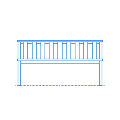 Furniture Benches Plank Bench Icon Svg Vector, Free Vectors File